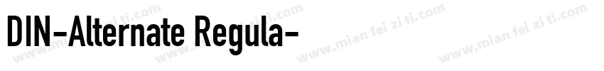 DIN-Alternate Regula字体转换